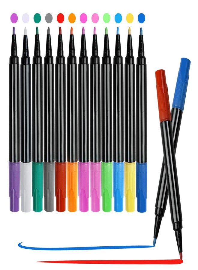 EKSPRINT 12-Color Markers for LED Note Board with Colors-Color Dry Erase Markers Compatible with Light Up Drawing Board and Led Message Boards, Good Gift for Kids/Girls/Teens - Image 1